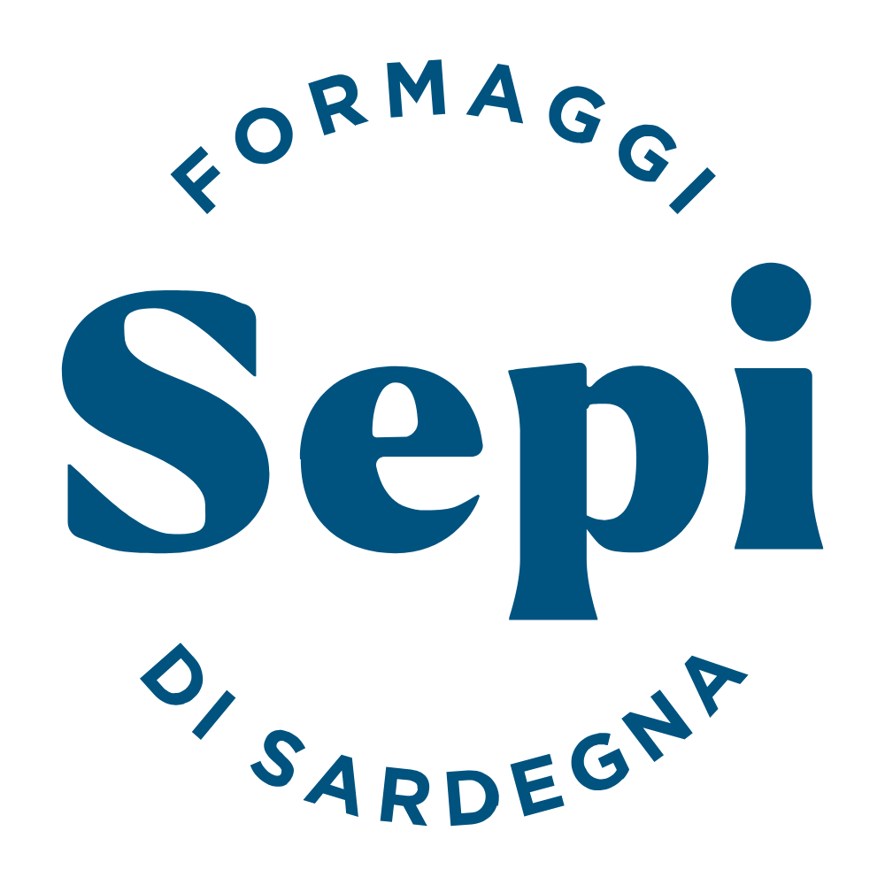 Sepi logo: authentic Sardinian cheeses, tradition and quality in every bite. Perfect for lovers of genuine taste.